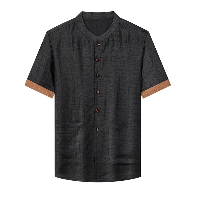 เสื้อเชิ้ตไร้ปกผ้าไหมแท้ 100%  - Luxury Skincare Men บทวิจารณ์และราคา
