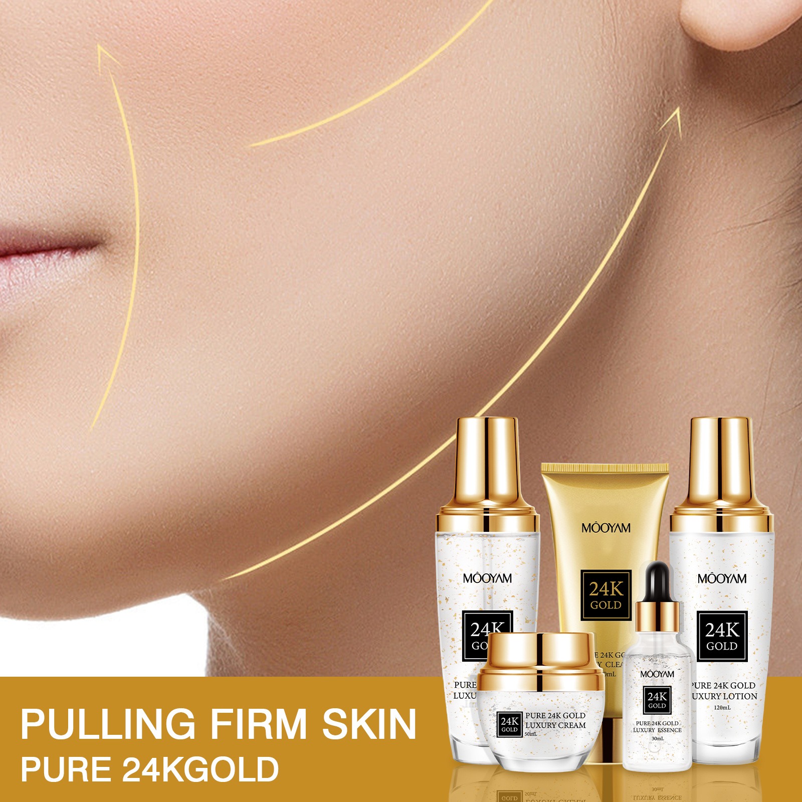 ชุดบำรุงผิวหน้า 24K โกลด์ ลักช - Luxury Skincare Moisturizer บทวิจารณ์และราคา