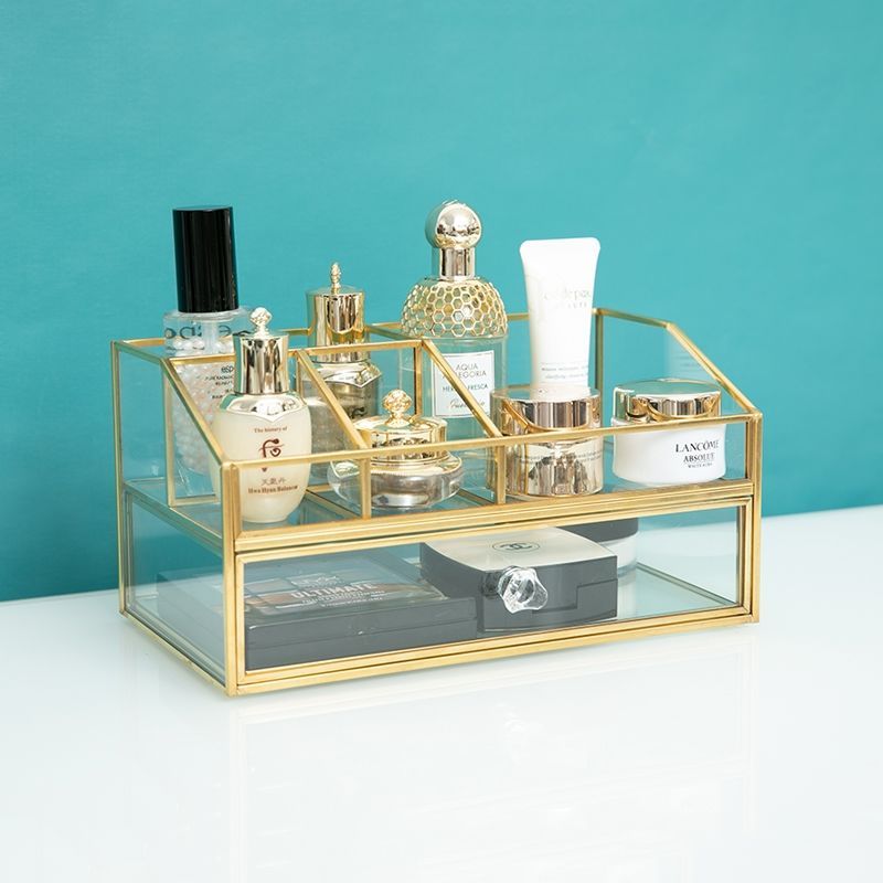 กล่องเก็บเครื่องสำอางแก้วสไตล์ - Luxury Skincare Box บทวิจารณ์และราคา