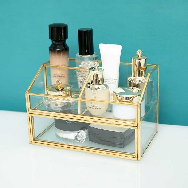 กล่องเก็บเครื่องสำอางแก้วสไตล์ - Luxury Skincare Box บทวิจารณ์และราคา